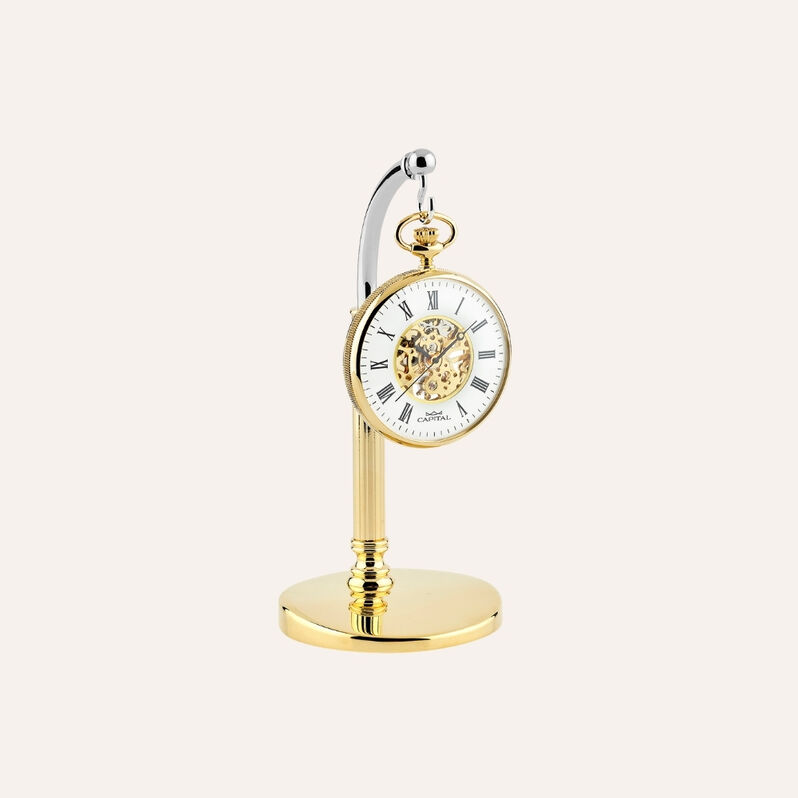 Set Orologio Meccanico da Tasca Capital in Metallo e Stand in Metallo - Orologi solo Tempo Uomo | Stroili