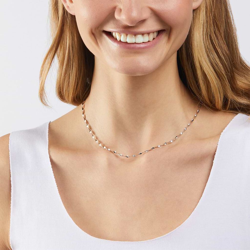 Catena Colette Oro Bianco - Collane Catena Donna | Stroili