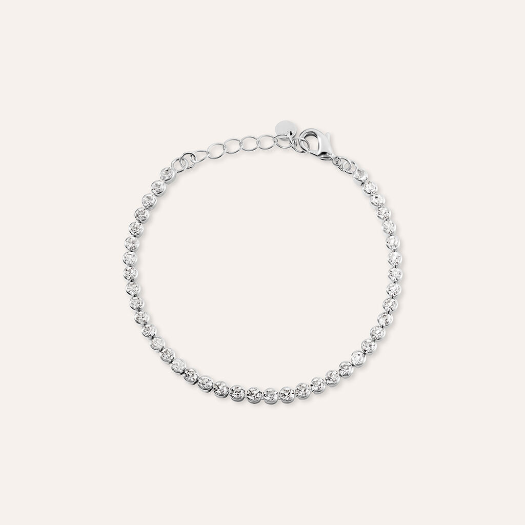 Bracciale Tennis Romantic Shine Metallo Cristallo