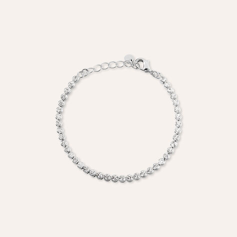 Bracciale Tennis Romantic Shine Metallo Cristallo - Bracciali Tennis Donna | Stroili