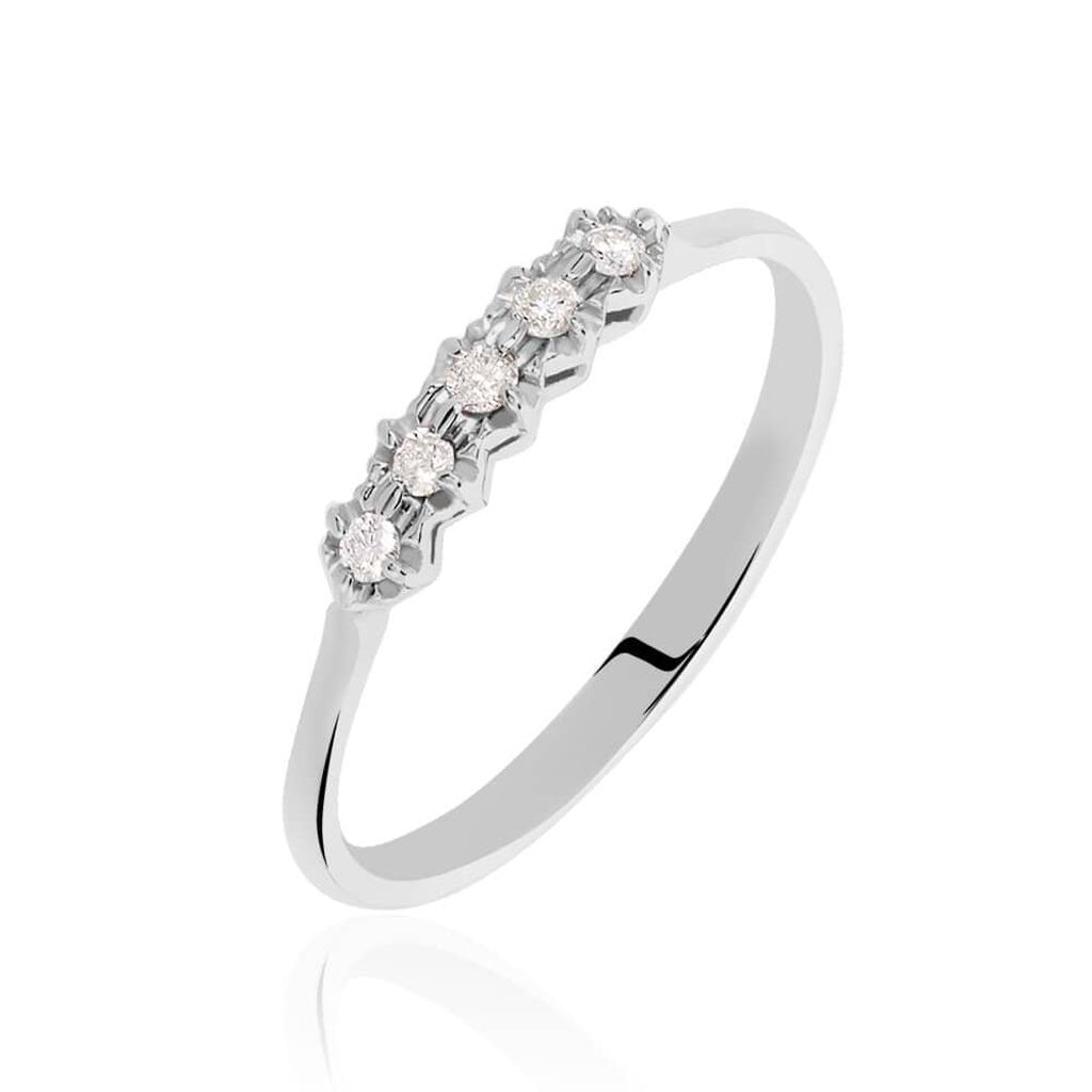 Anello Riviere Diamazing Oro Bianco Diamante