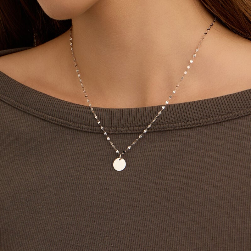 Pendente Poème Oro Bianco - Ciondoli con Incisione Donna | Stroili