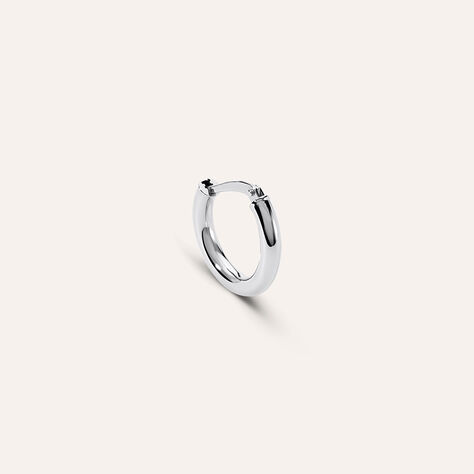 Mono Orecchino A Cerchio Toujours Oro Bianco - Mono Orecchino Unisex | Stroili
