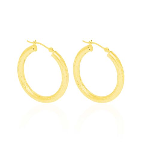 Orecchini a cerchio in oro giallo - Orecchini a Cerchio Donna | Stroili