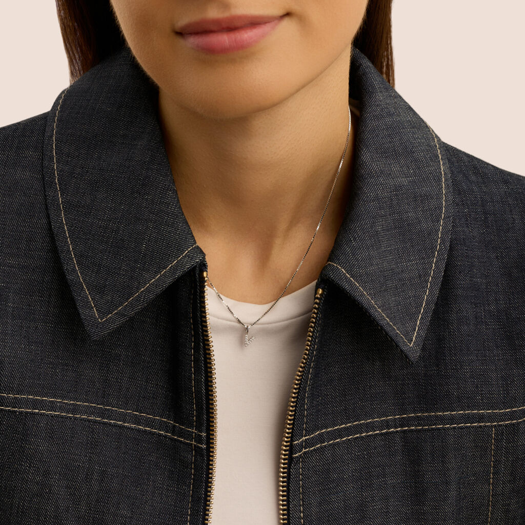 Pendente Love Beats Argento Rodiato Cubic Zirconia