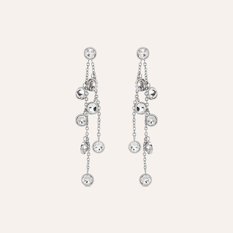 Orecchini Pendenti Sunrise Acciaio Cristallo - Orecchini Pendenti Donna | Stroili