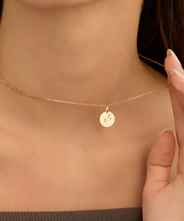 Pendente Po&egrave;me Oro Giallo Cubic Zirconia
