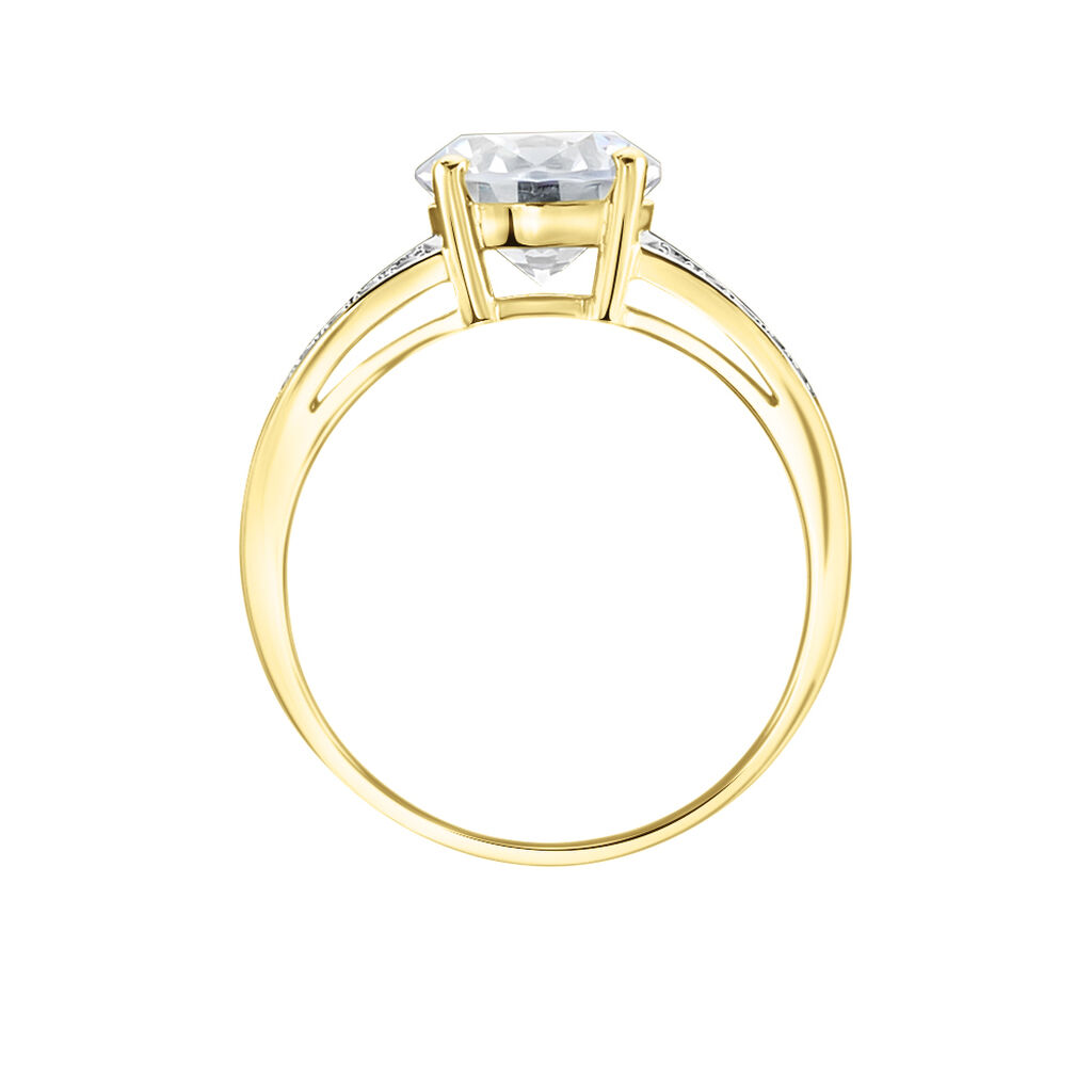 Anello Solitario Claire Oro Giallo Cubic Zirconia - Anelli con Pietre Donna | Stroili
