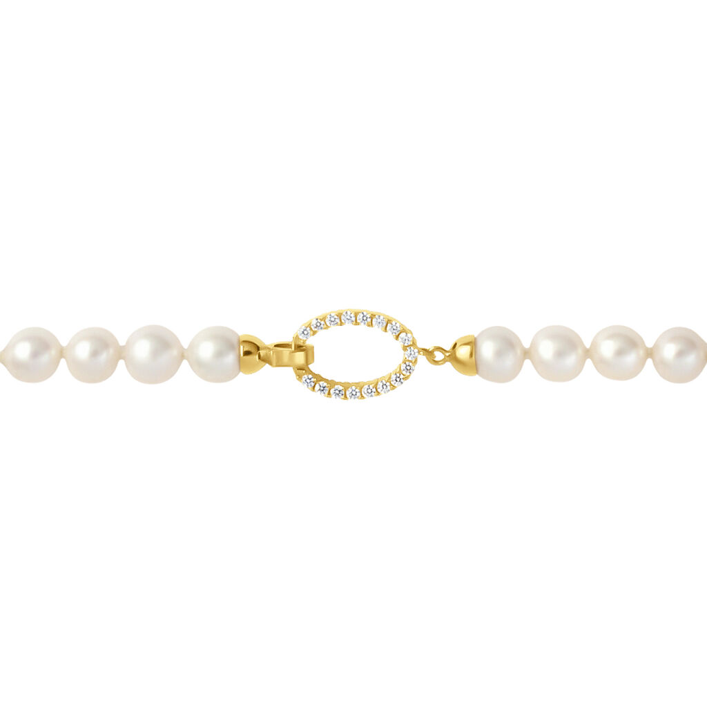 Collana Gabrielle Oro Giallo Perla D'Acqua Dolce - Collane Donna | Stroili