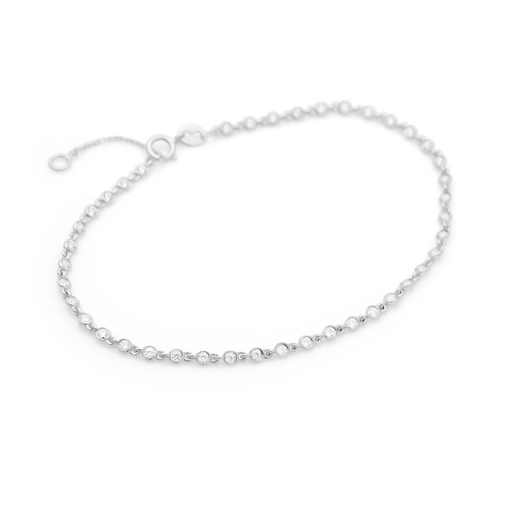 Bracciale Tennis Claire Oro Bianco Cubic Zirconia - Bracciali Tennis Donna | Stroili