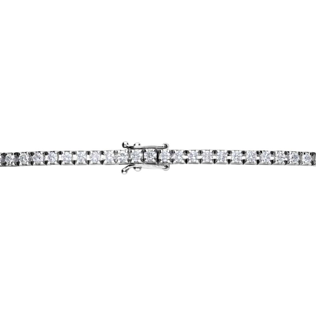 Tennis in oro bianco e diamanti 2.50 ct - Bracciali Donna | Stroili
