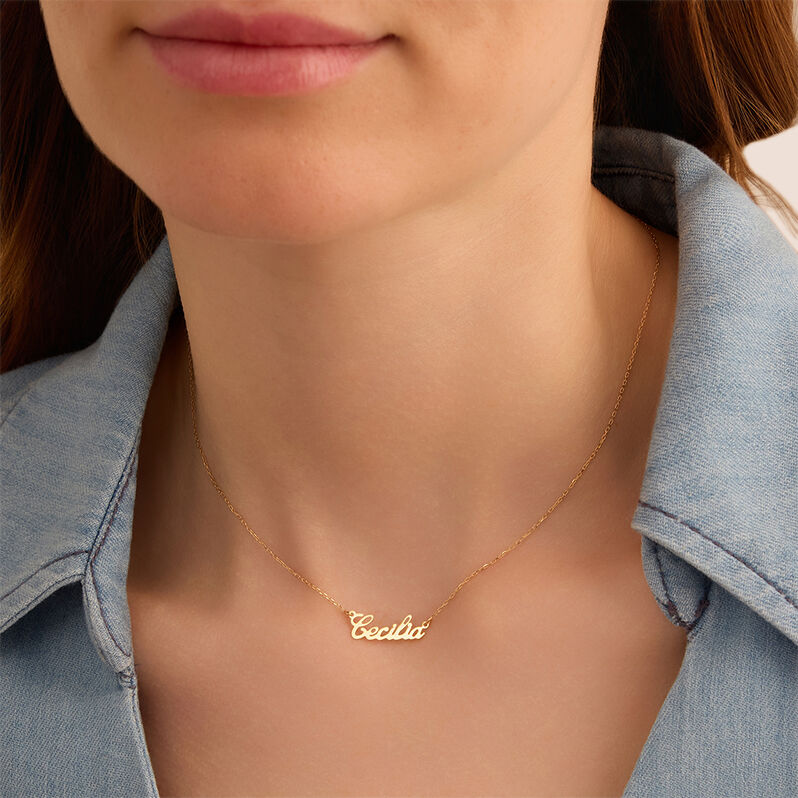 Collana Cecilia Gold Names Oro Giallo - Collane Unisex | Stroili
