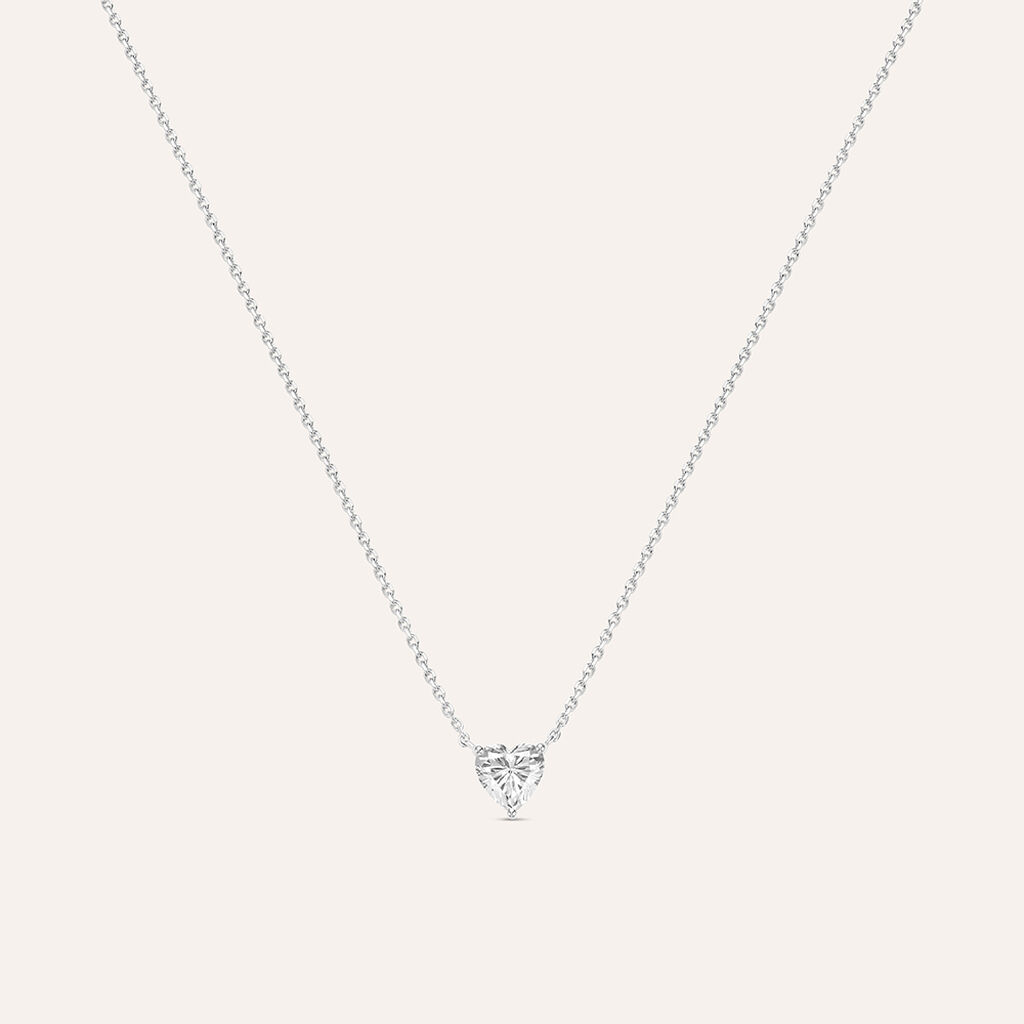 Collana Punto Luce Claire Oro Bianco Cubic Zirconia