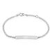 Bracciale Con Targhetta Holy Oro Bianco - Bracciali Bambino | Stroili