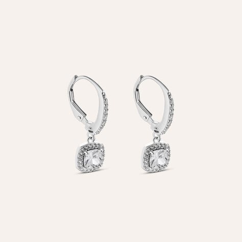 Orecchini Lobo Silver Elegance Argento Rodiato Cubic Zirconia - Orecchini a Lobo Donna | Stroili