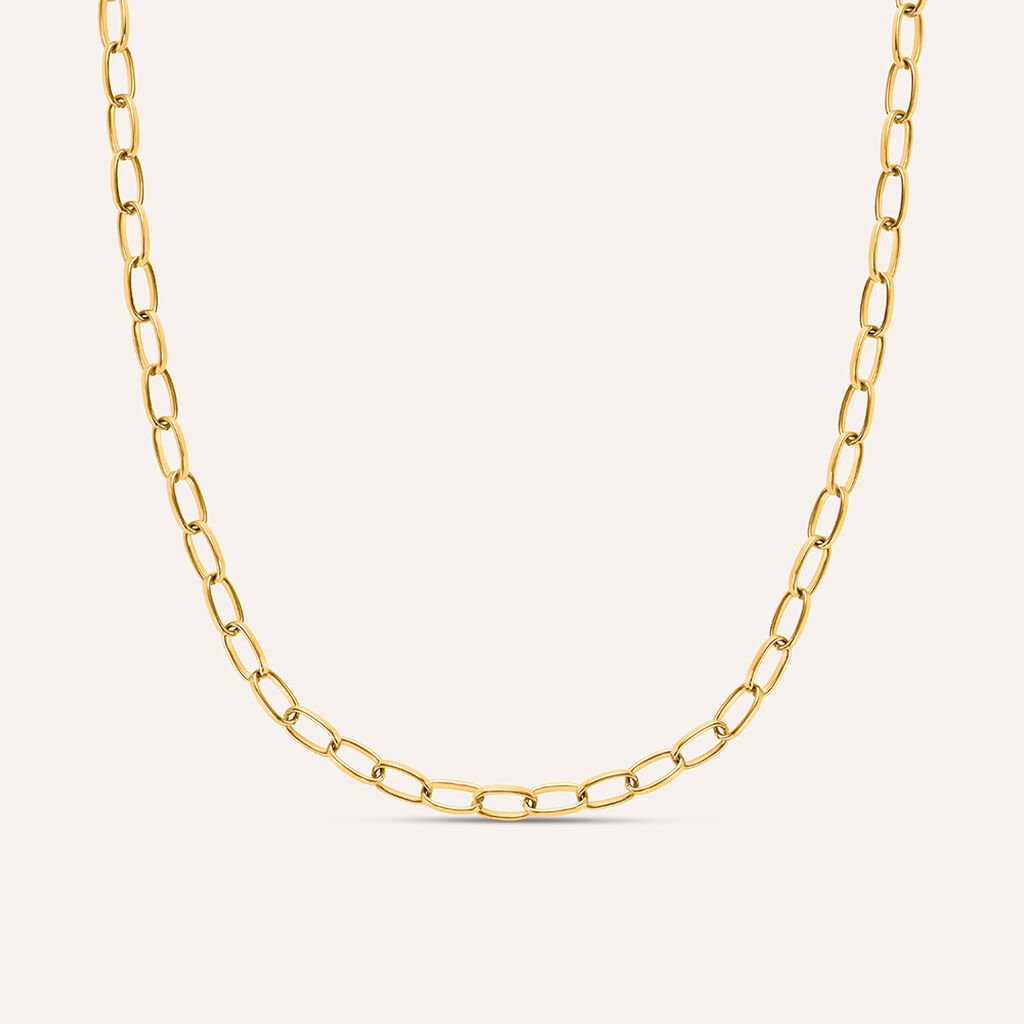 Collana Lady Code Acciaio Dorato - Collane Donna | Stroili
