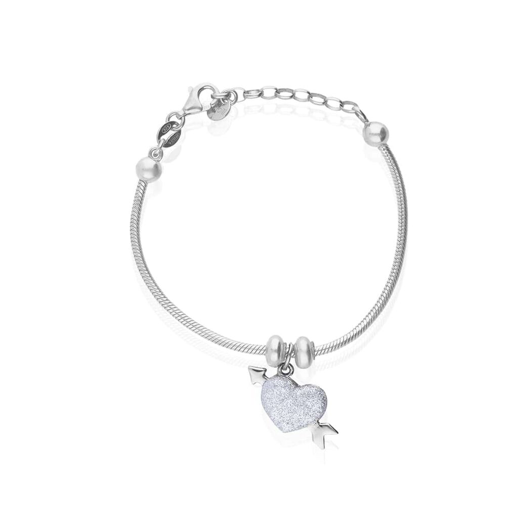 Pendente Love Beats Argento Rodiato - Ciondoli con Incisione Donna | Stroili