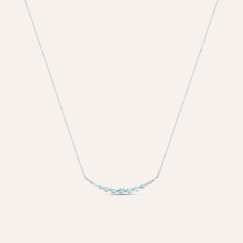 Collana Amélie Oro Bianco Topazio - Collane Donna | Stroili