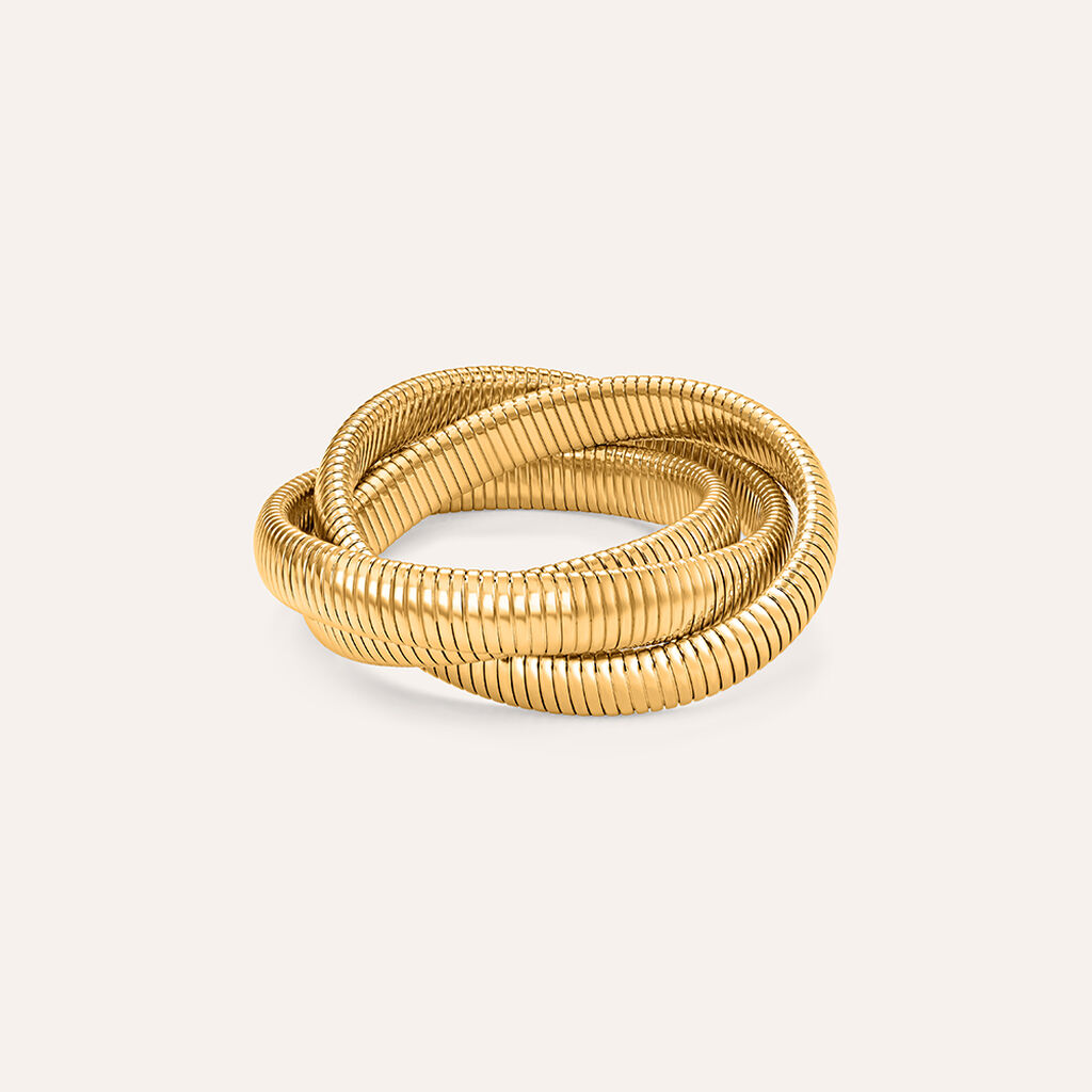 Bracciale Tubogas Lady Code Acciaio Dorato - Bracciali Donna | Stroili