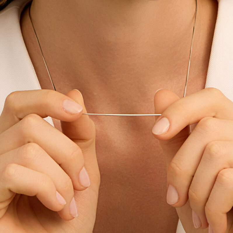 Catenina Silver Collection Argento Rodiato - Collane Catena Donna | Stroili