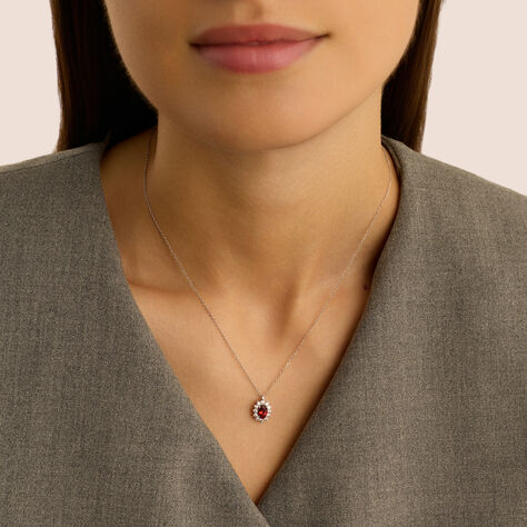 Collana Jasmine Oro Bianco Rodolite Diamante - Collane Donna | Stroili