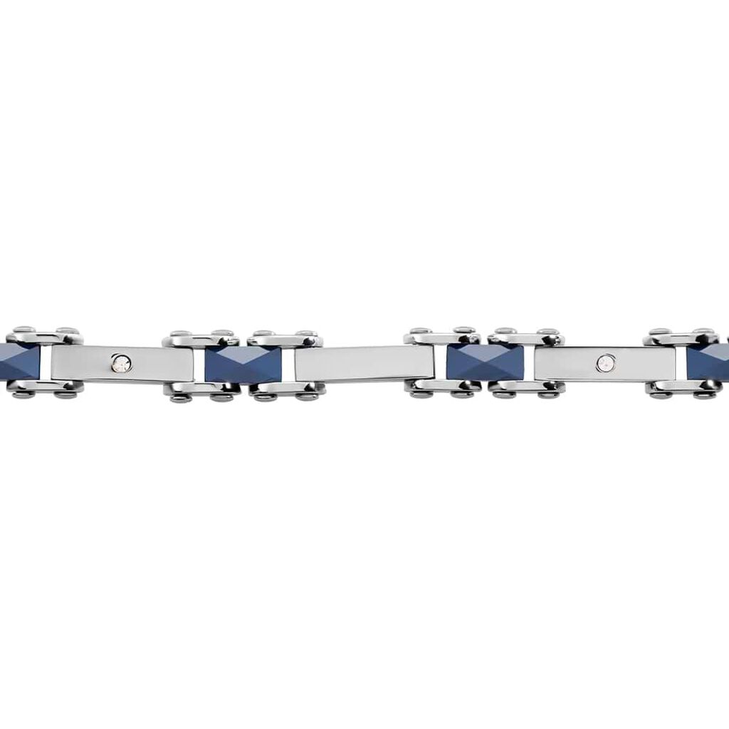 Bracciale Man Code Acciaio Bicolore Cubic Zirconia