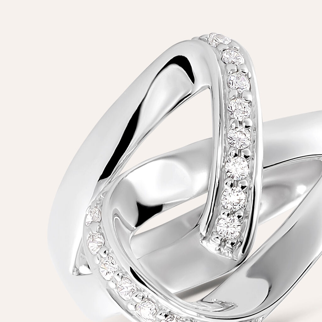 Anello Fantasia Silver Shine Argento Rodiato Cubic Zirconia