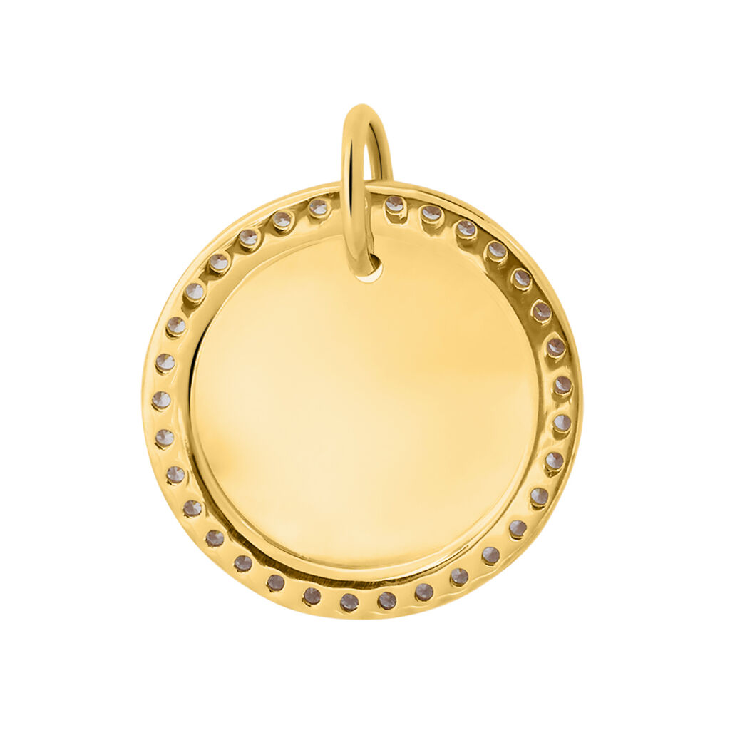 Pendente Poème Oro Giallo Cubic Zirconia - Ciondoli con Incisione Donna | Stroili