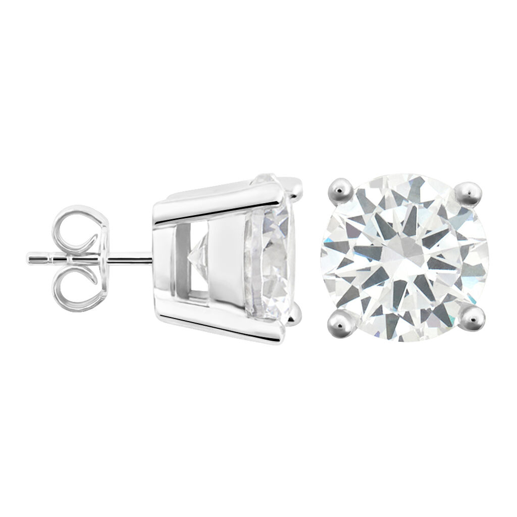 Orecchini Lobo Punto Luce Silver Elegance Argento Rodiato Cubic Zirconia - Orecchini a Lobo Donna | Stroili
