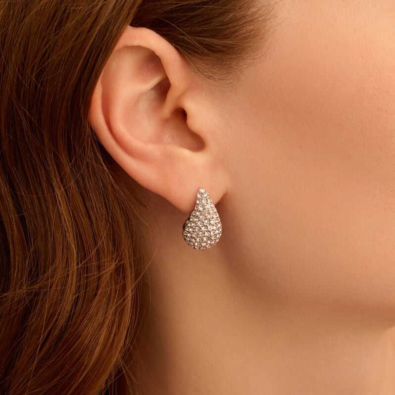 Orecchini Lobo Aura Acciaio Cubic Zirconia - Orecchini a Lobo Donna | Stroili