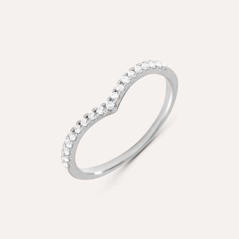 Anello Fantasia Silver Shine Argento Rodiato Cubic Zirconia - Anelli con Pietre Donna | Stroili