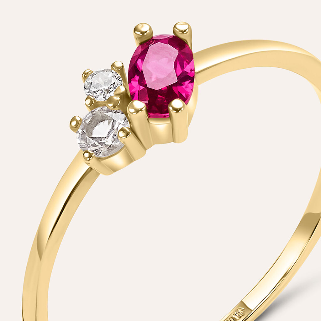 Anello Fantasia Claire Oro Giallo Cubic Zirconia