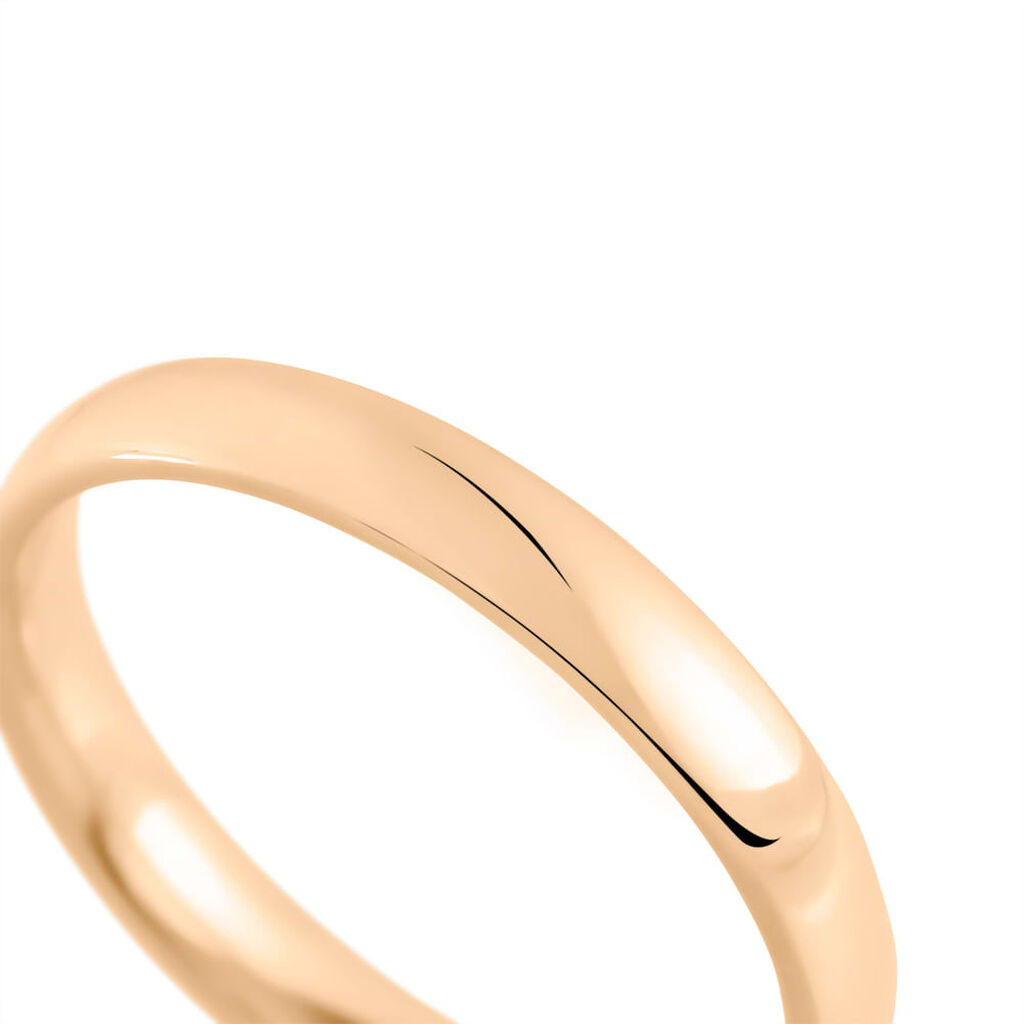 Fede Comoda Leggera 3 mm Oro Rosa