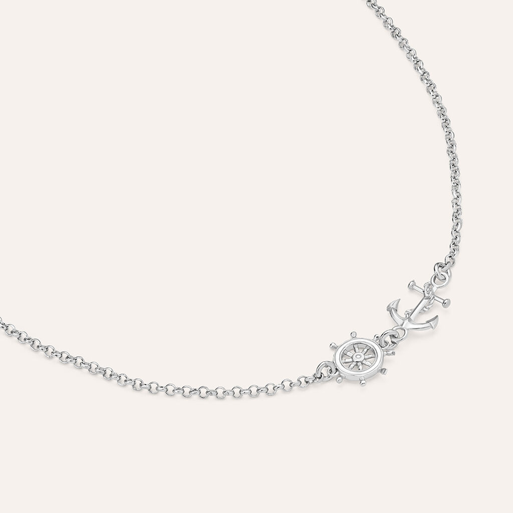 Bracciale Gentleman Argento Rodiato