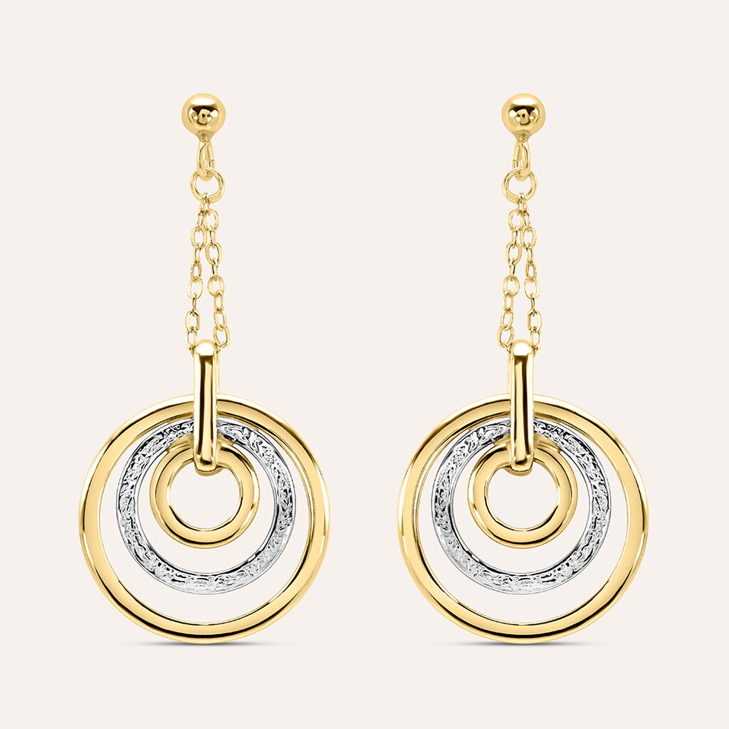 Orecchini Pendenti Isabelle Oro Bicolore