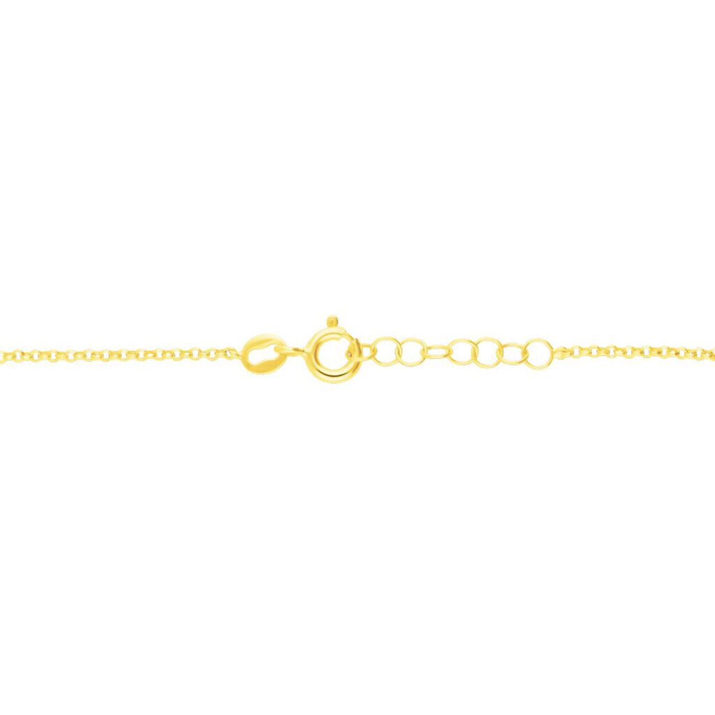 Collana in argento dorato con ciondolo Angelo - Collane Donna | Stroili