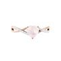 Anello Am&eacute;lie Oro Rosa Quarzo Cubic Zirconia