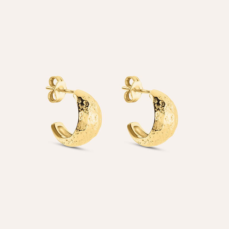 Orecchini A Cerchio Silver Collection Argento Dorato - Orecchini a Cerchio Donna | Stroili