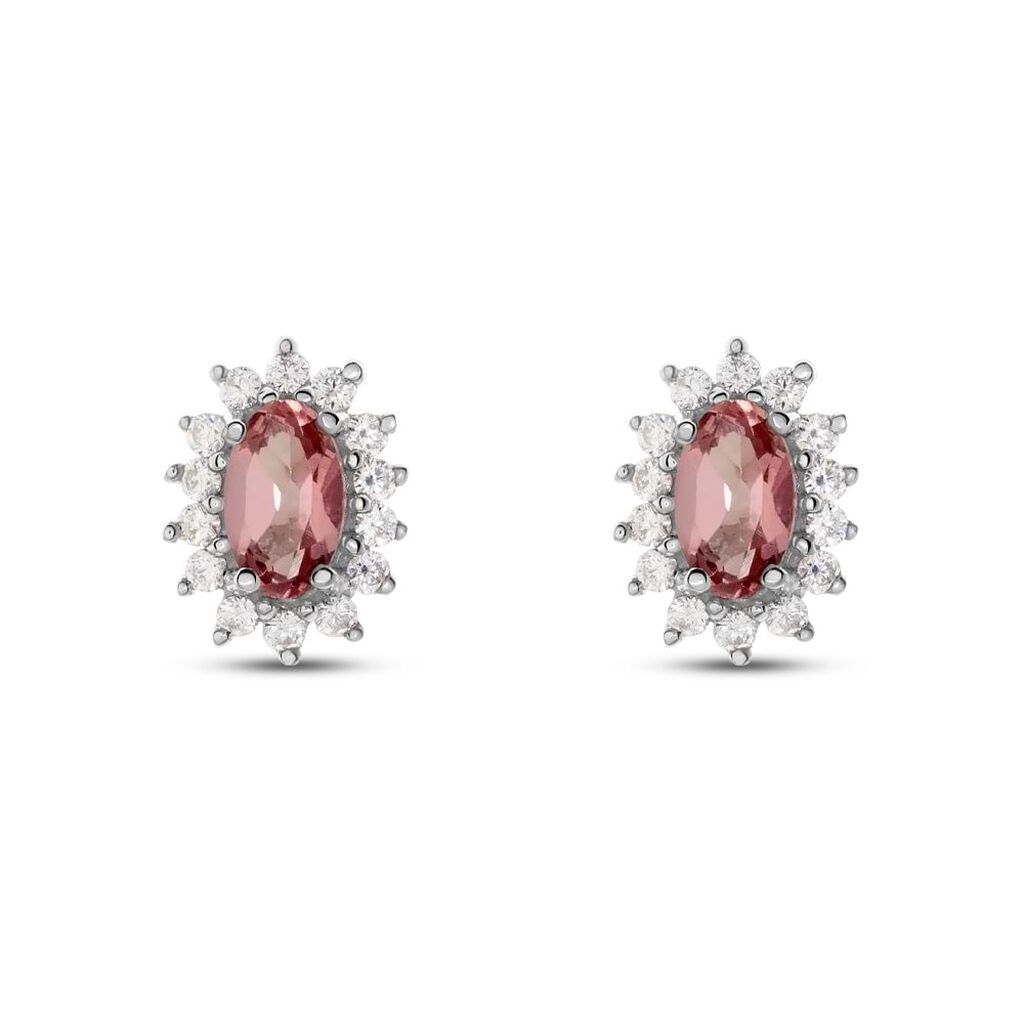 Orecchini Lobo Amélie Oro Bianco Topazio Cubic Zirconia - Orecchini a Lobo Donna | Stroili