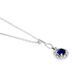 Collana Punto Luce Elizabeth Crown Oro Bianco Zaffiro Diamante - Collane Punto Luce Donna | Stroili