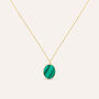 Collana Beverly Oro Giallo Malachite