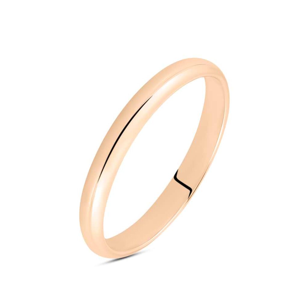 Fede Classica Leggera 2.5 mm Oro Rosa