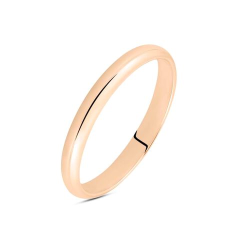 Fede Classica Leggera 2.5 mm Oro Rosa - Anelli con Incisione Unisex | Stroili