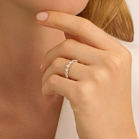 Anello Riviere Claire Oro Bianco Cubic Zirconia - Anelli Riviere Donna | Stroili