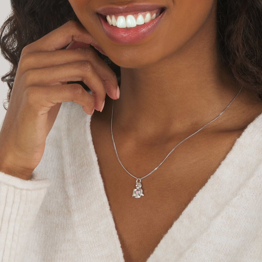 Charm in argento e smalto angioletto - Charms Donna | Stroili