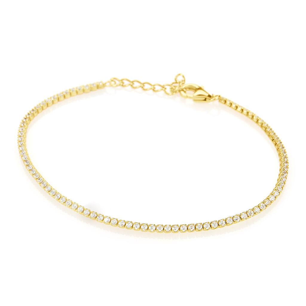 Bracciale Tennis Silver Elegance Argento Dorato Cubic Zirconia - Bracciali Tennis Donna | Stroili