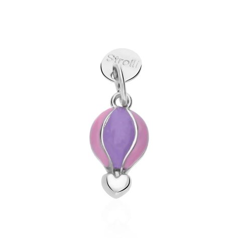 Charm mongolfiera in argento rodiato e smalto - Charms Donna | Stroili