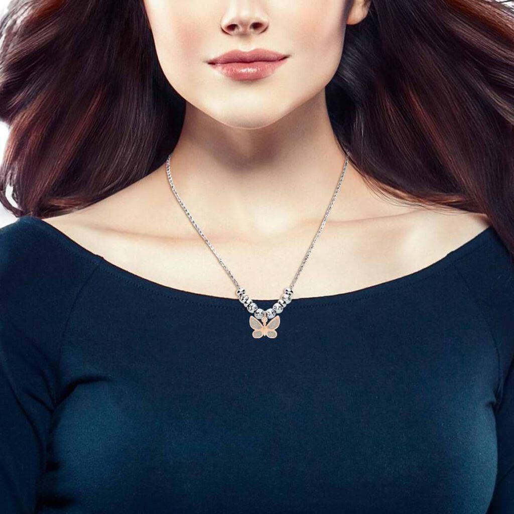 Pendente Love Beats Argento Rosa