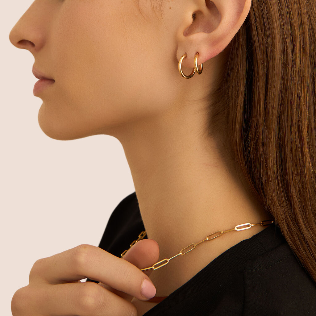 Orecchini A Cerchio Toujours Oro Giallo