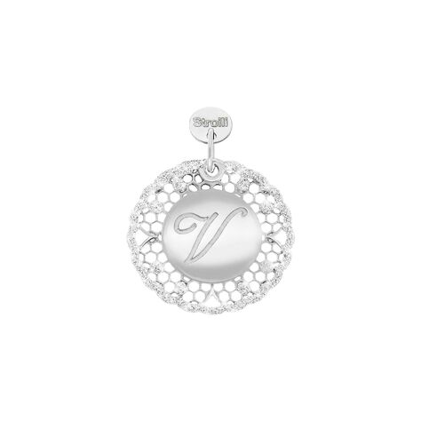 Charm in argento rodiato e glitter - Charms Donna | Stroili